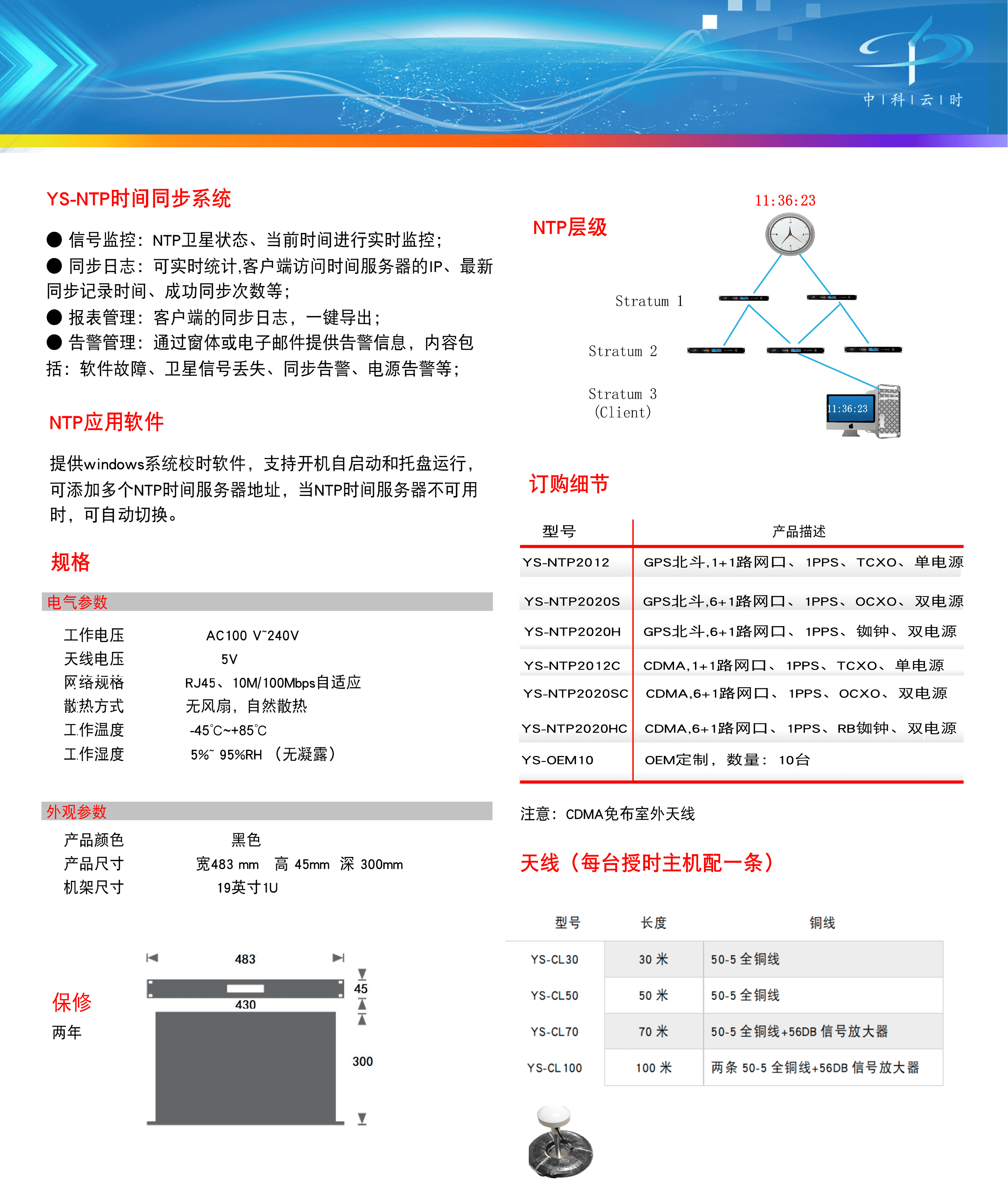 YS-NTP2012C【CDMA基站】(图2)